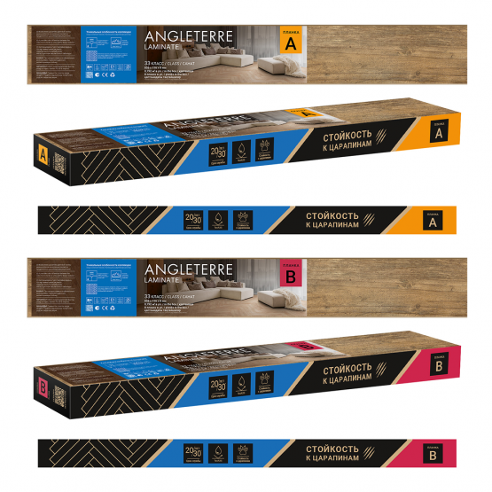 Ламинат TARKETT ANGLETERRE 833 Notting Hill 33 класс, толщина 8 мм, Планка B (0,792 м2)