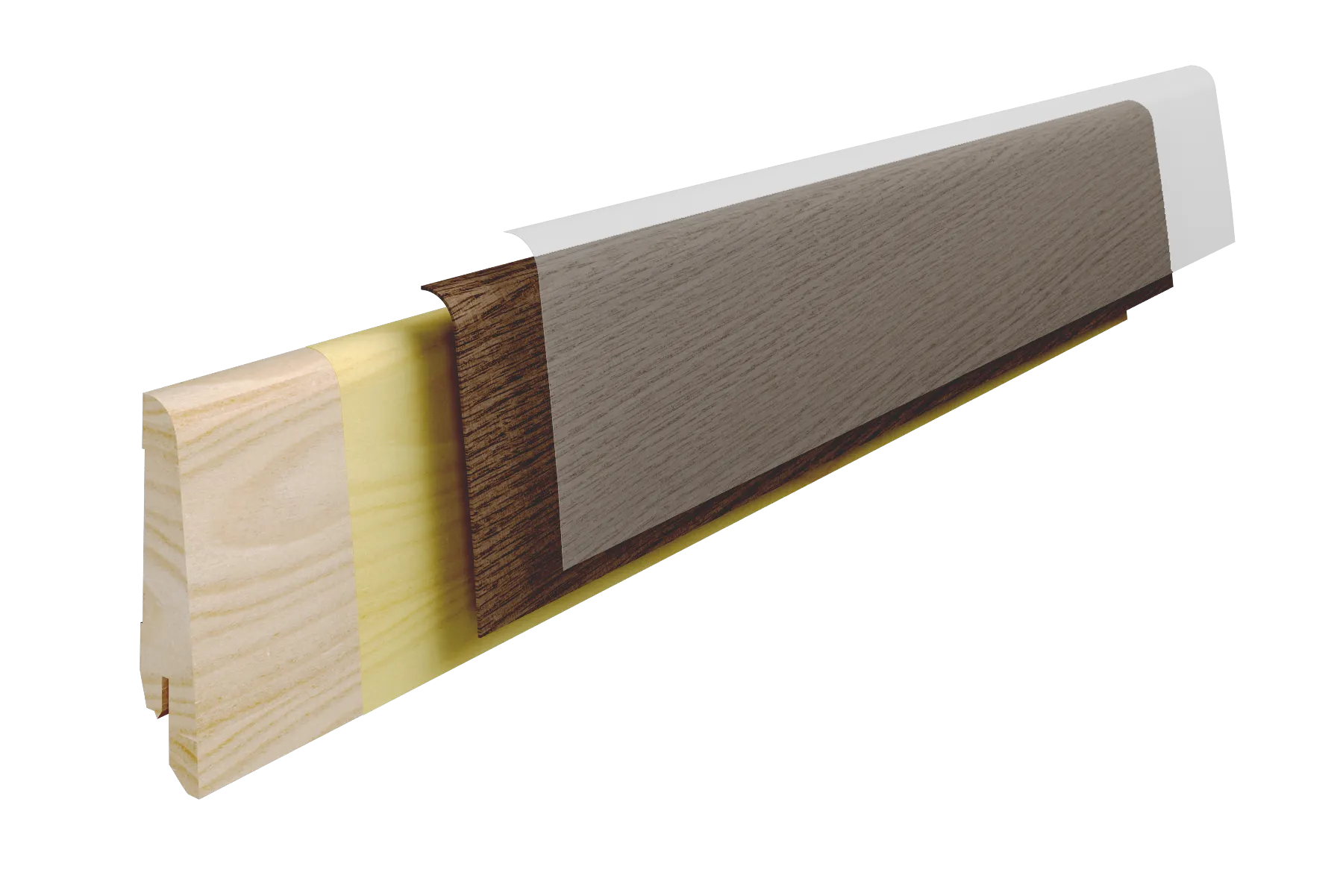 Плинтус шпонированный 80*20