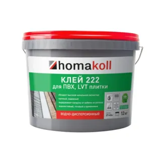 Купить Клей Homakoll 222 для ПВХ и LVT плитки, морозостойкий (6 кг) в Москве - 0 Купить Клей Homakoll 222 для ПВХ и LVT плитки, морозостойкий (6 кг) в Москве - 0