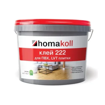 Клей Homakoll 222 для ПВХ и LVT плитки, морозостойкий (1 кг)