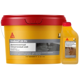 Клей SIKA Bond-2K PU (AB) двухкомпонентный полиуретановый клей для деревянных напольных покрытий (10 кг)